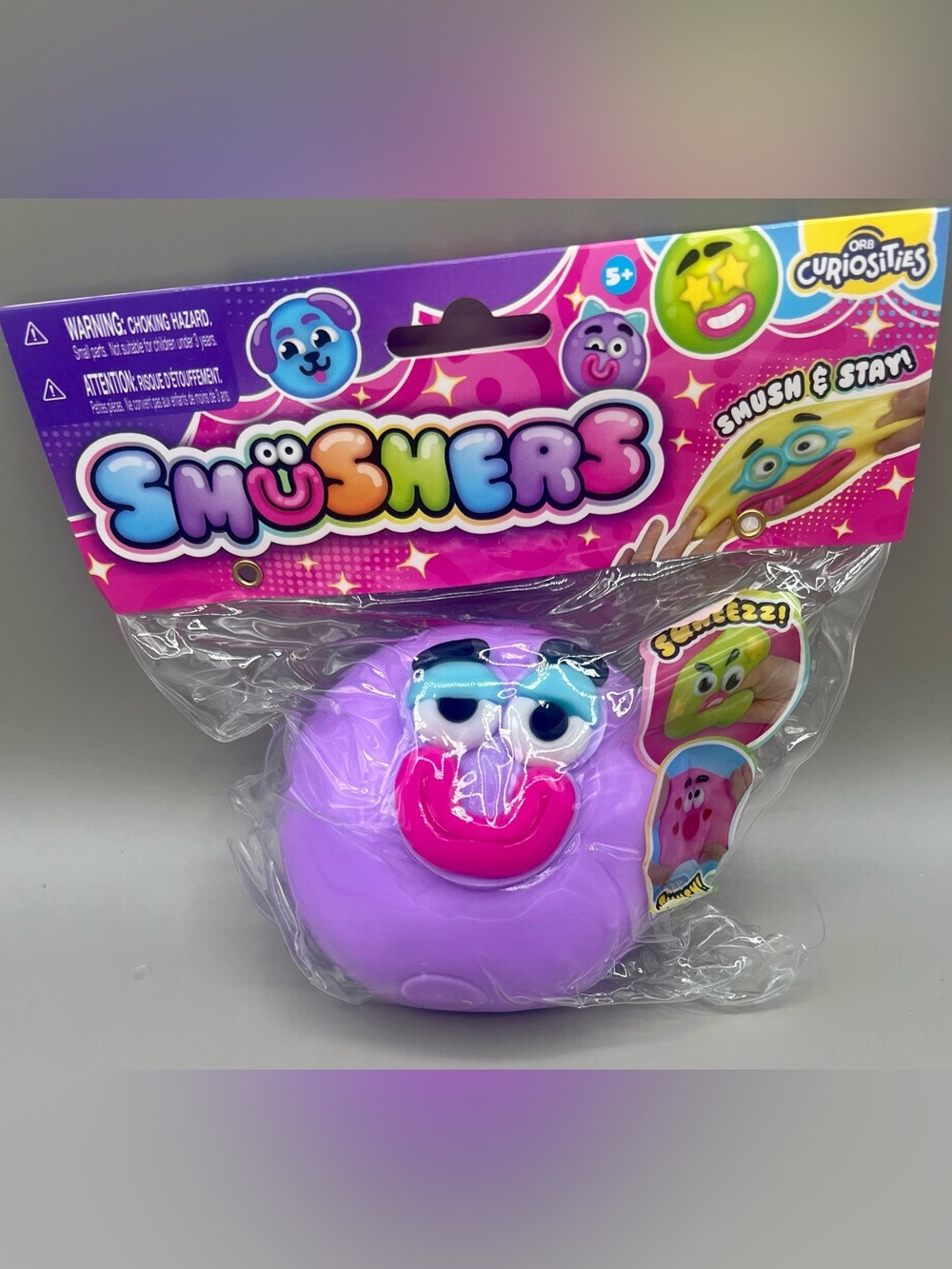 SMUSHERS Purple Blue Pink Viral Squishy Toy By ORB Curiosities NEW/SEALED 💜🩵🩷